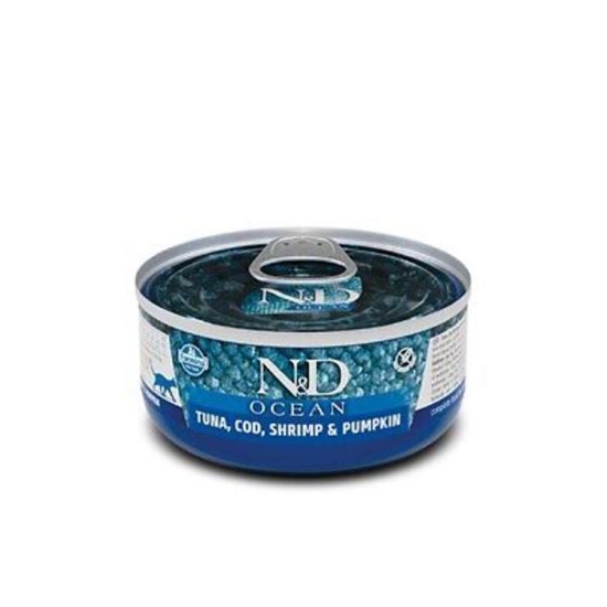 Picture of N&D Ocean Cat Wet Food – Tuna, Shrimp & Pumpkin 70g